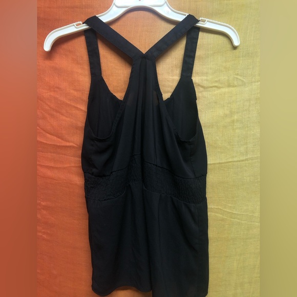 Elegant black Saće ruffled business top - Picture 4 of 4